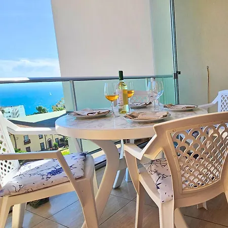 Sunny Ocean View With Large Rooftop Terrace & Pool Golf Del Sur 81 M2 Apartmán San Miguel de Abona