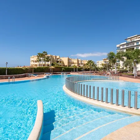 Sunny Ocean View With Large Rooftop Terrace & Pool Golf Del Sur 81 M2 * San Miguel de Abona