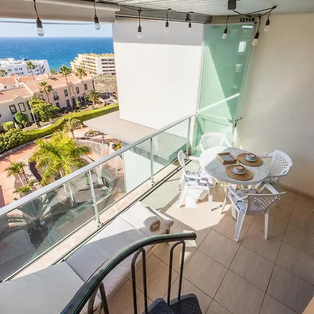 Sunny Ocean View With Large Rooftop Terrace & Pool Golf Del Sur 81 M2 アパート *