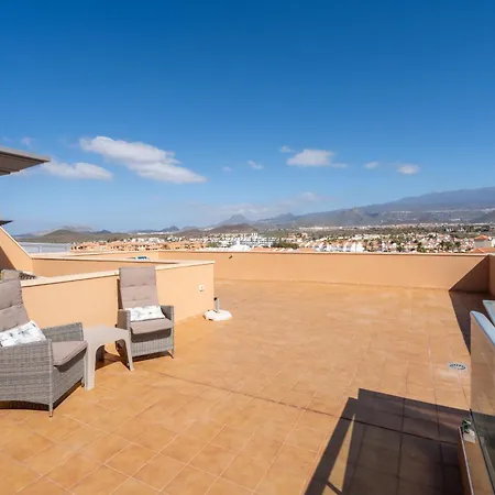 Sunny Ocean View With Large Rooftop Terrace & Pool Golf Del Sur 81 M2 San Miguel de Abona