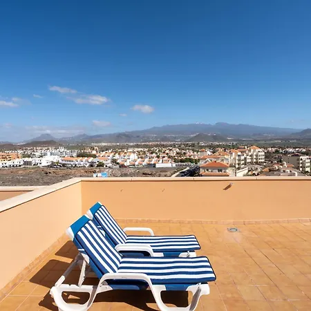 Sunny Ocean View With Large Rooftop Terrace & Pool Golf Del Sur 81 M2 Apartamento *