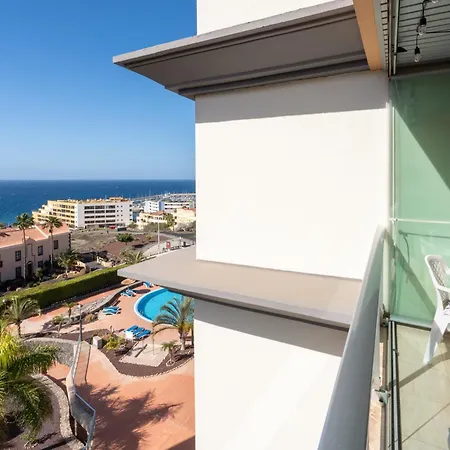 Sunny Ocean View With Large Rooftop Terrace & Pool Golf Del Sur 81 M2 Apartment *