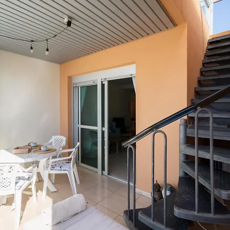 Sunny Ocean View With Large Rooftop Terrace & Pool Golf Del Sur 81 M2 Apartment